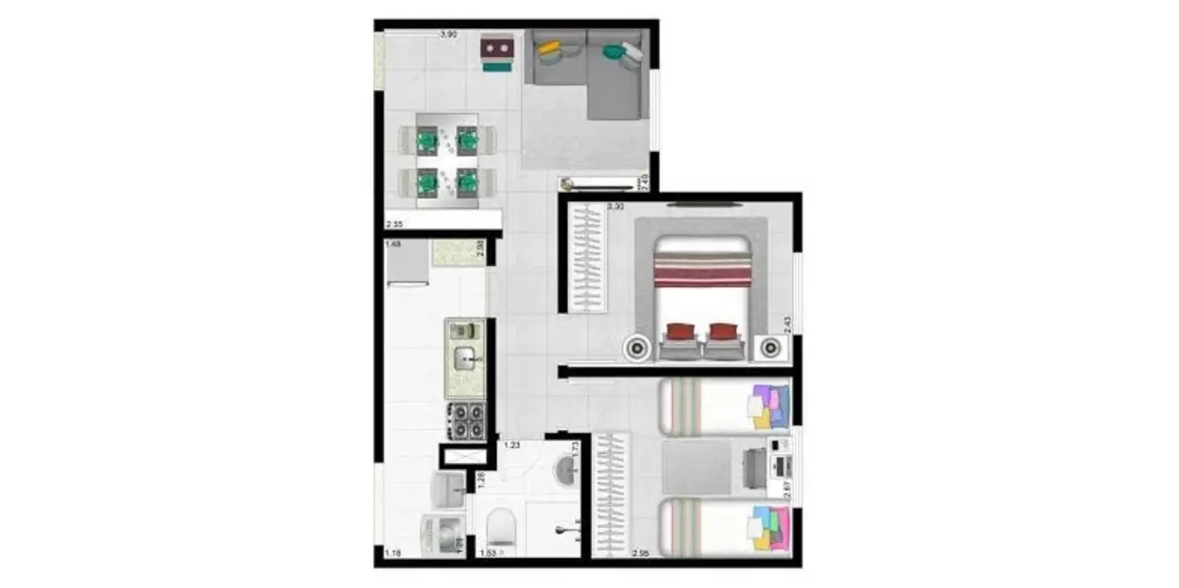 Foto 2 de Casa com 3 quartos à venda, 105m2 em Chácara Pavoeiro, Cotia - SP