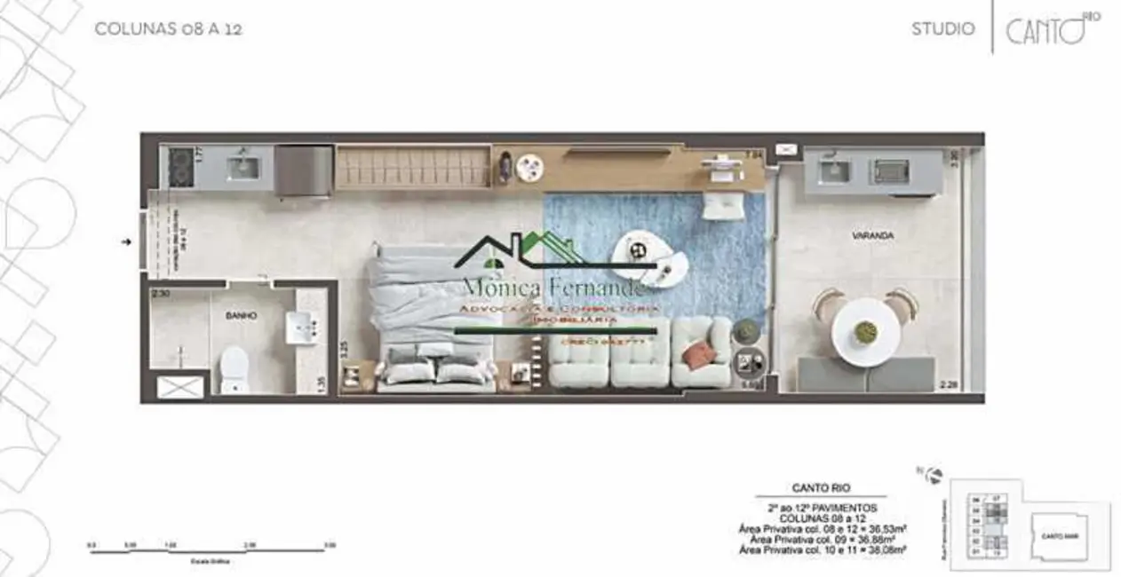 Loft / Flat com 1 quarto à venda, 38m2 em Rio De Janeiro - RJ - imagem 8 Foto 8 de Loft / Flat com 1 quarto à venda, 38m2 em Rio De Janeiro - RJ