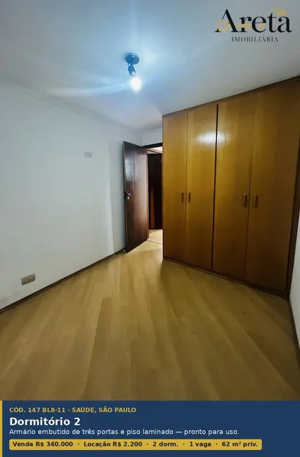 Apartamento com 2 quartos à venda e para alugar, 62m2 em Saúde, São Paulo - SP - imagem 5 Foto 5 de Apartamento com 2 quartos à venda e para alugar, 62m2 em Saúde, São Paulo - SP