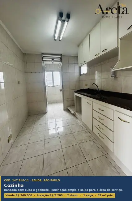 Apartamento com 2 quartos à venda e para alugar, 62m2 em Saúde, São Paulo - SP - imagem 8 Foto 8 de Apartamento com 2 quartos à venda e para alugar, 62m2 em Saúde, São Paulo - SP
