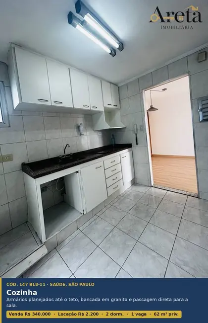 Apartamento com 2 quartos à venda e para alugar, 62m2 em Saúde, São Paulo - SP - imagem 1 Foto 1 de Apartamento com 2 quartos à venda e para alugar, 62m2 em Saúde, São Paulo - SP