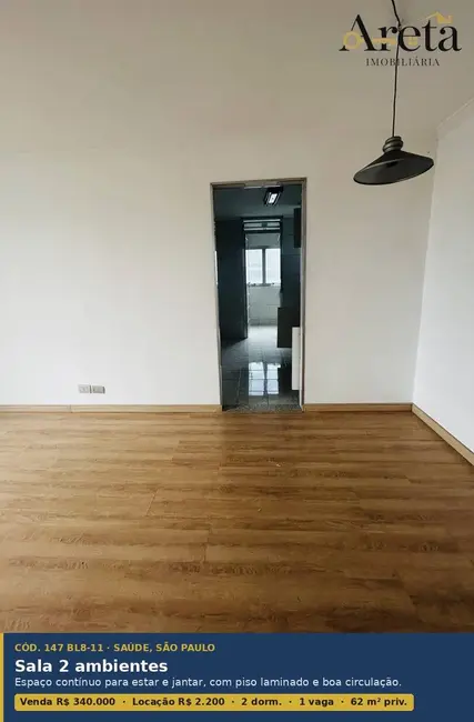 Apartamento com 2 quartos à venda e para alugar, 62m2 em Saúde, São Paulo - SP - imagem 7 Foto 7 de Apartamento com 2 quartos à venda e para alugar, 62m2 em Saúde, São Paulo - SP