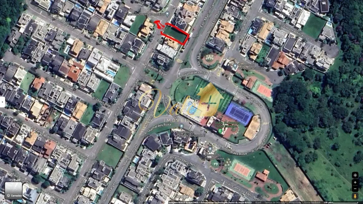 Foto 1 de Terreno / Lote à venda, 300m2 em Tremembe - SP