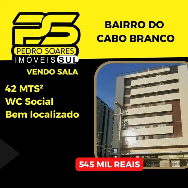 Foto 1 de Sala Comercial à venda, 50m2 em Cabo Branco, Joao Pessoa - PB