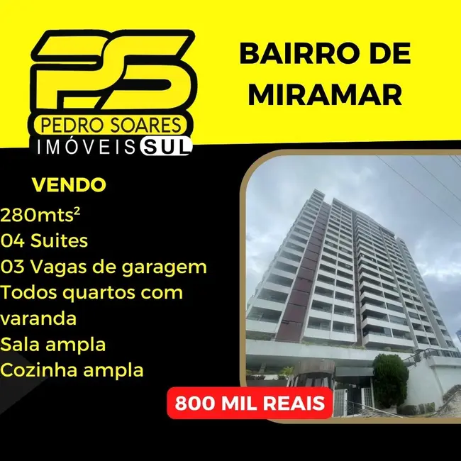 Foto 1 de Apartamento com 4 quartos à venda, 280m2 em Miramar, Macae - RJ