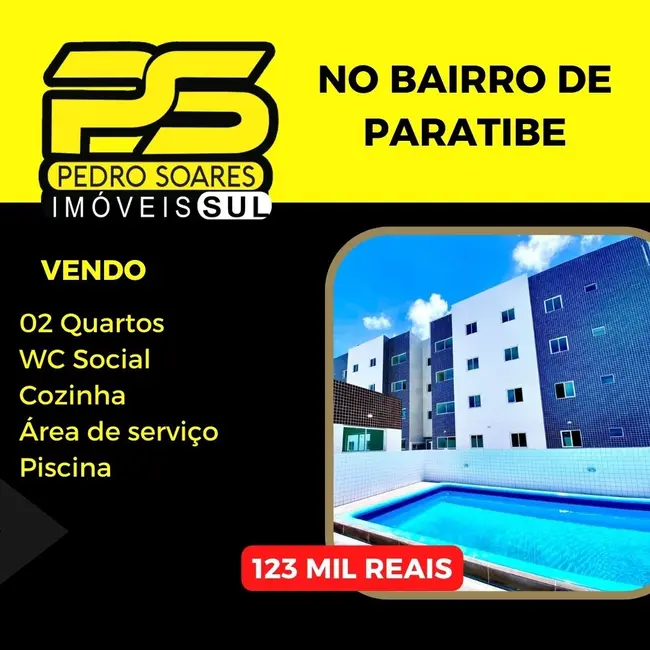 Foto 1 de Apartamento com 2 quartos à venda, 48m2 em Paratibe, Joao Pessoa - PB
