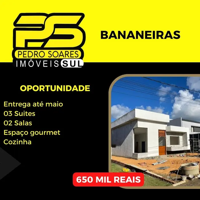 Foto 1 de Casa com 3 quartos à venda, 170m2 em Centro, Bananeiras - PB