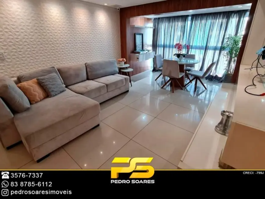 Foto 2 de Apartamento com 3 quartos à venda, 153m2 em Tambaú, Joao Pessoa - PB