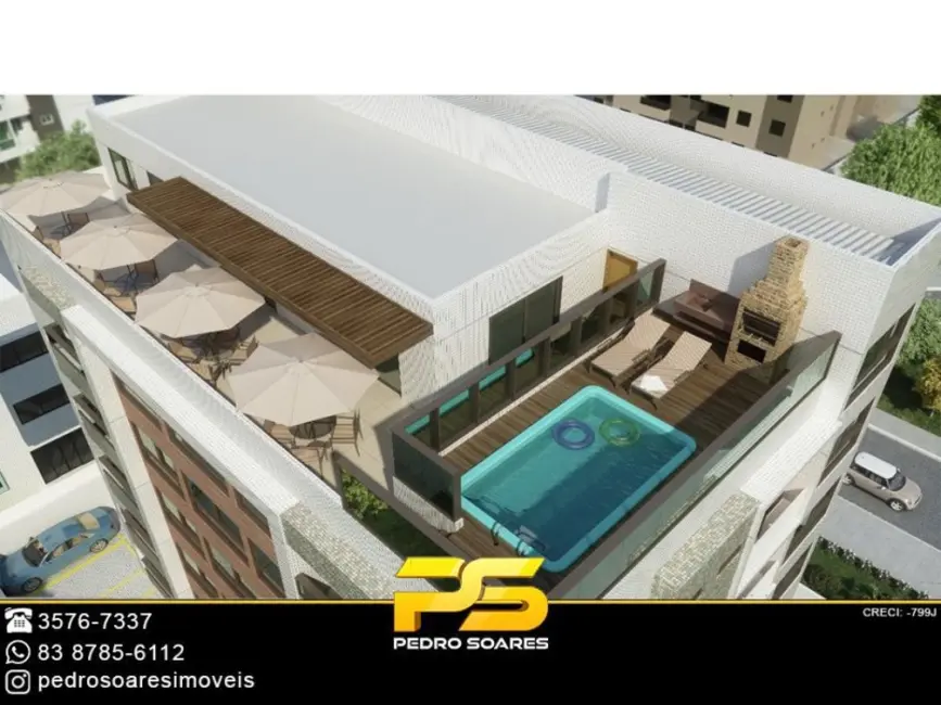 Foto 2 de Apartamento com 2 quartos à venda, 61m2 em Intermares, Cabedelo - PB