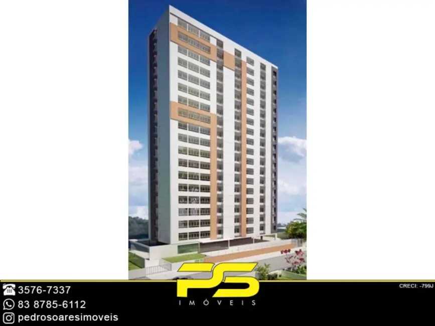 Foto 2 de Apartamento com 3 quartos à venda, 95m2 em Brisamar, Joao Pessoa - PB