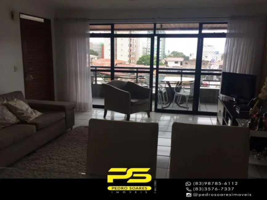 Foto 2 de Apartamento com 4 quartos à venda, 160m2 em Tambaú, Joao Pessoa - PB