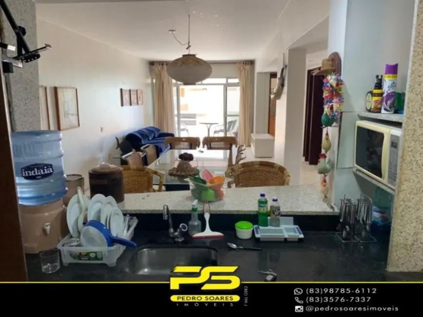 Foto 2 de Apartamento com 3 quartos para alugar, 110m2 em Camboinha, Cabedelo - PB