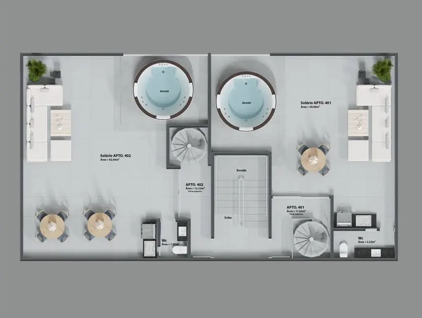 Foto 6 de Apartamento com 1 quarto à venda, 32m2 em Bessa, Joao Pessoa - PB