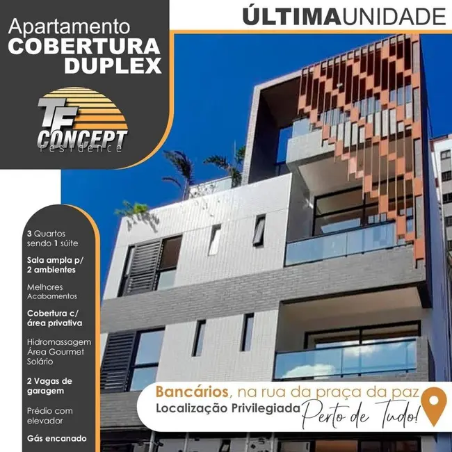 Foto 1 de Apartamento com 3 quartos à venda, 130m2 em Bancários, Joao Pessoa - PB