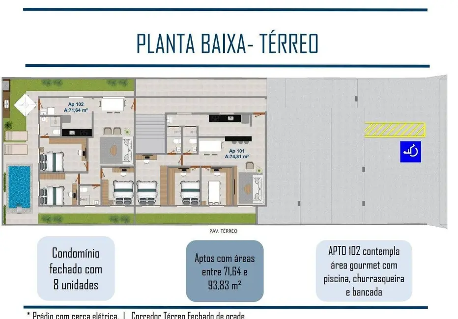 Foto 6 de Apartamento com 3 quartos à venda, 74m2 em Jardim Cidade Universitária, Joao Pessoa - PB