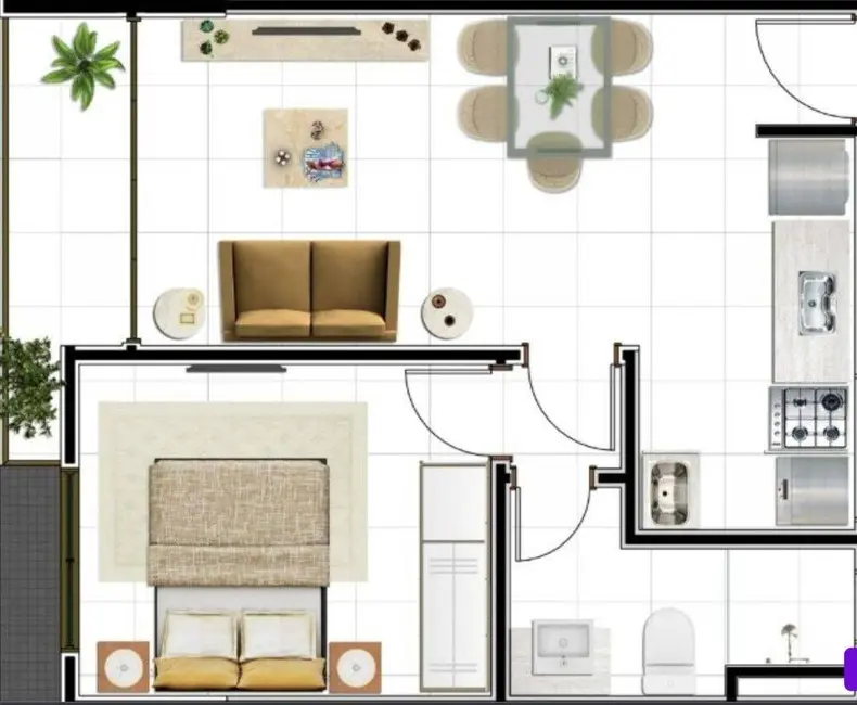 Apartamento com 1 quarto à venda, 40m2 em Intermares, Cabedelo - PB - imagem 6 Foto 6 de Apartamento com 1 quarto à venda, 40m2 em Intermares, Cabedelo - PB