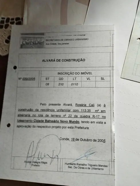 Foto 6 de Casa com 3 quartos à venda, 900m2 em Conde - PB