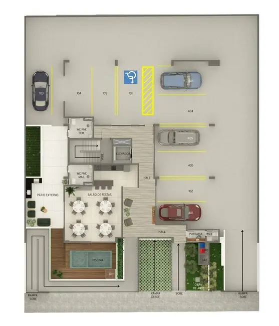 Foto 5 de Apartamento com 1 quarto à venda, 36m2 em Tambauzinho, Joao Pessoa - PB