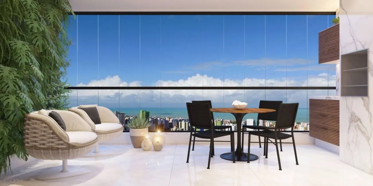 Foto 2 de Apartamento com 3 quartos à venda, 110m2 em Miramar, Joao Pessoa - PB