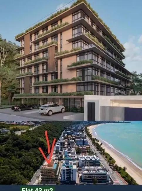 Apartamento com 1 quarto à venda, 43m2 em Cabo Branco, Joao Pessoa - PB - imagem 4 Foto 4 de Apartamento com 1 quarto à venda, 43m2 em Cabo Branco, Joao Pessoa - PB