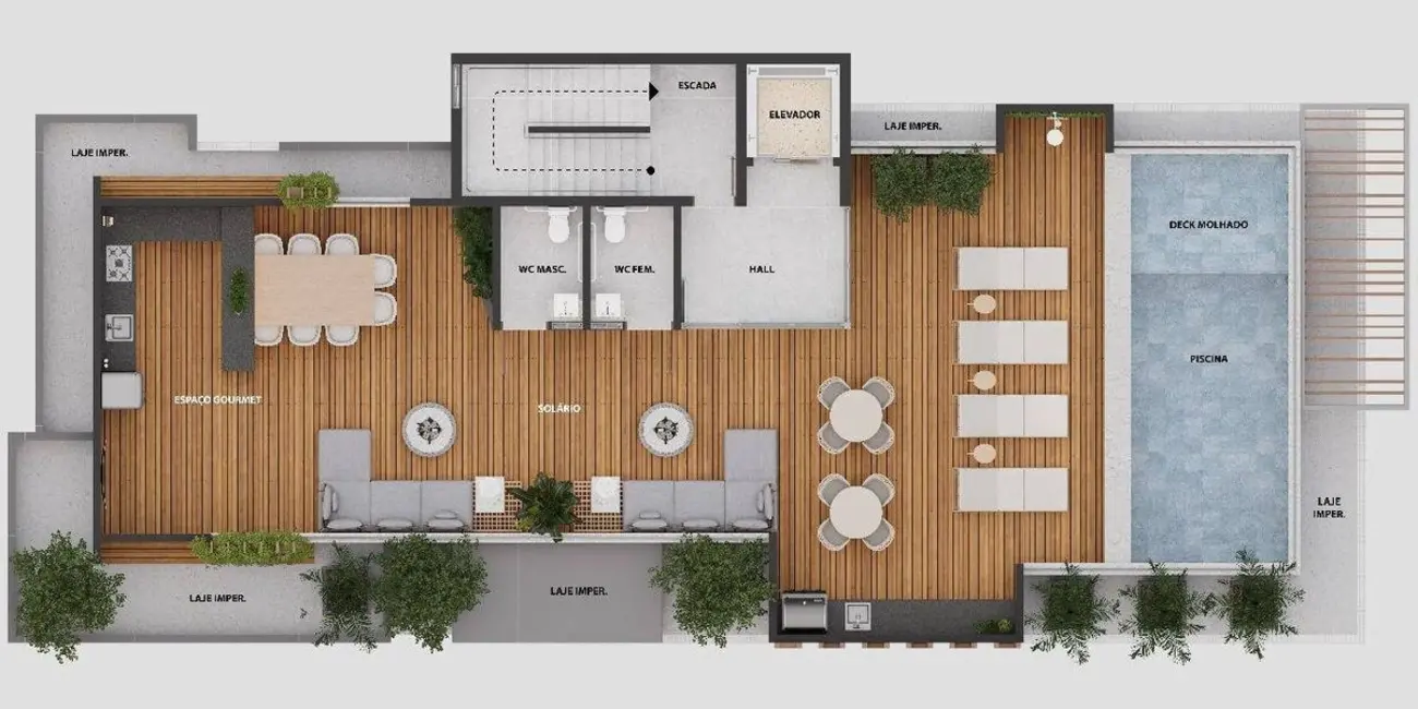 Apartamento com 3 quartos à venda, 102m2 em Camboinha, Cabedelo - PB - imagem 5 Foto 5 de Apartamento com 3 quartos à venda, 102m2 em Camboinha, Cabedelo - PB