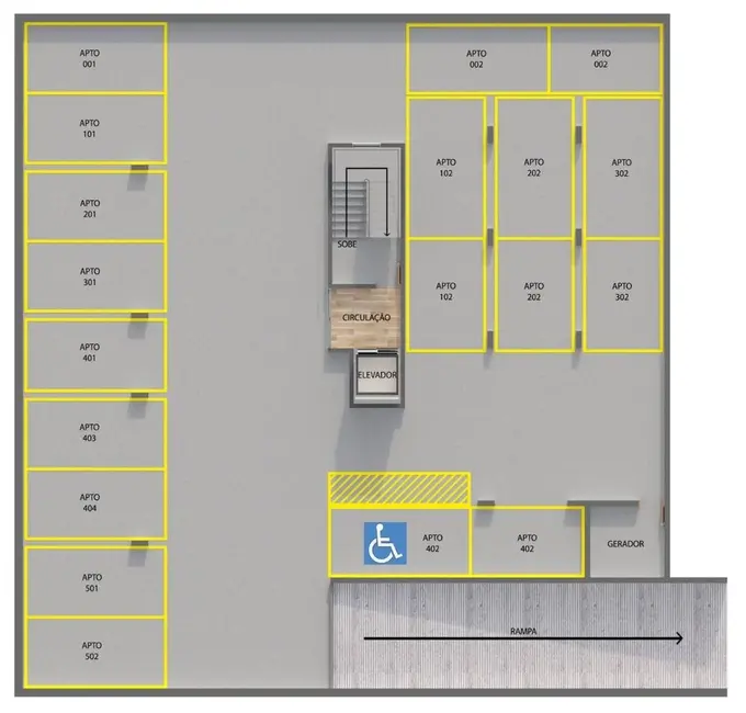 Foto 9 de Apartamento com 3 quartos à venda, 69m2 em Bancários, Joao Pessoa - PB