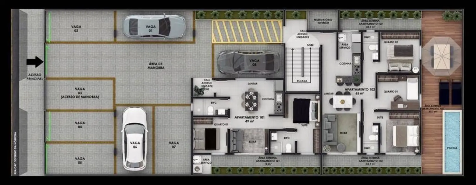 Apartamento com 2 quartos à venda, 54m2 em Jardim São Paulo, Joao Pessoa - PB - imagem 7 Foto 7 de Apartamento com 2 quartos à venda, 54m2 em Jardim São Paulo, Joao Pessoa - PB