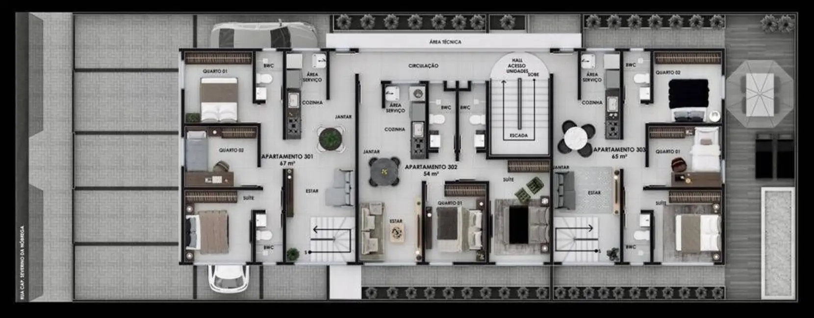 Apartamento com 2 quartos à venda, 54m2 em Jardim São Paulo, Joao Pessoa - PB - imagem 5 Foto 5 de Apartamento com 2 quartos à venda, 54m2 em Jardim São Paulo, Joao Pessoa - PB