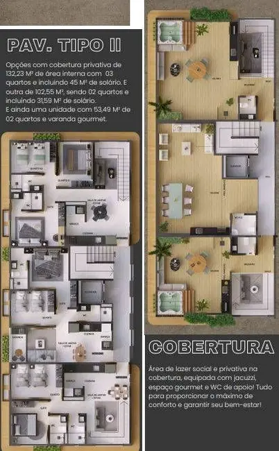 Foto 1 de Apartamento com 2 quartos à venda, 53m2 em Bancários, Joao Pessoa - PB