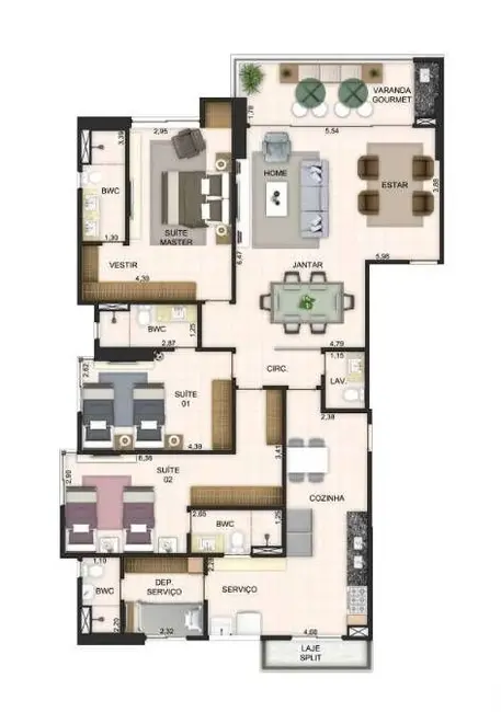 Foto 5 de Apartamento com 3 quartos à venda, 156m2 em Altiplano Cabo Branco, Joao Pessoa - PB