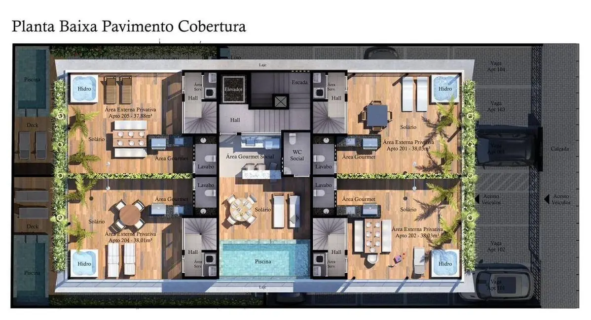 Foto 8 de Apartamento com 2 quartos à venda, 52m2 em Bancários, Joao Pessoa - PB