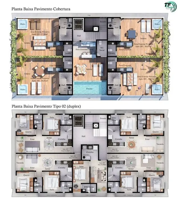 Foto 5 de Apartamento com 2 quartos à venda, 52m2 em Bancários, Joao Pessoa - PB