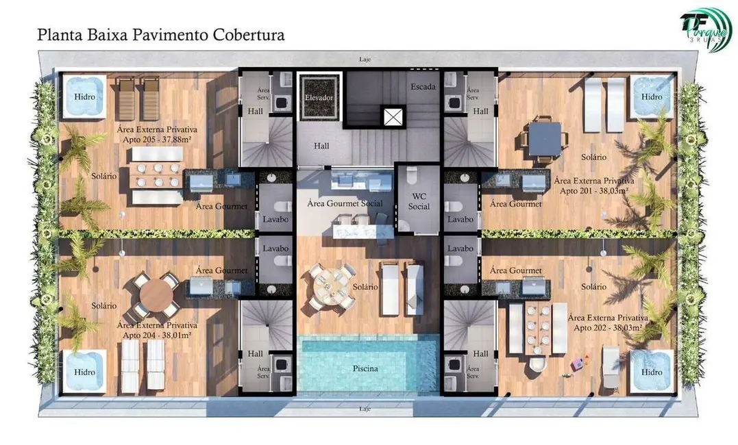 Foto 6 de Apartamento com 2 quartos à venda, 52m2 em Bancários, Joao Pessoa - PB