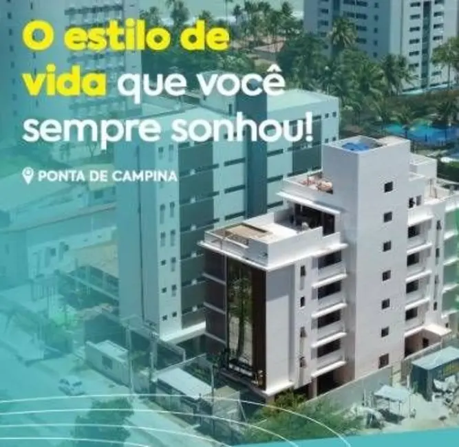 Foto 2 de Apartamento com 2 quartos à venda, 55m2 em Ponta de Campina, Cabedelo - PB