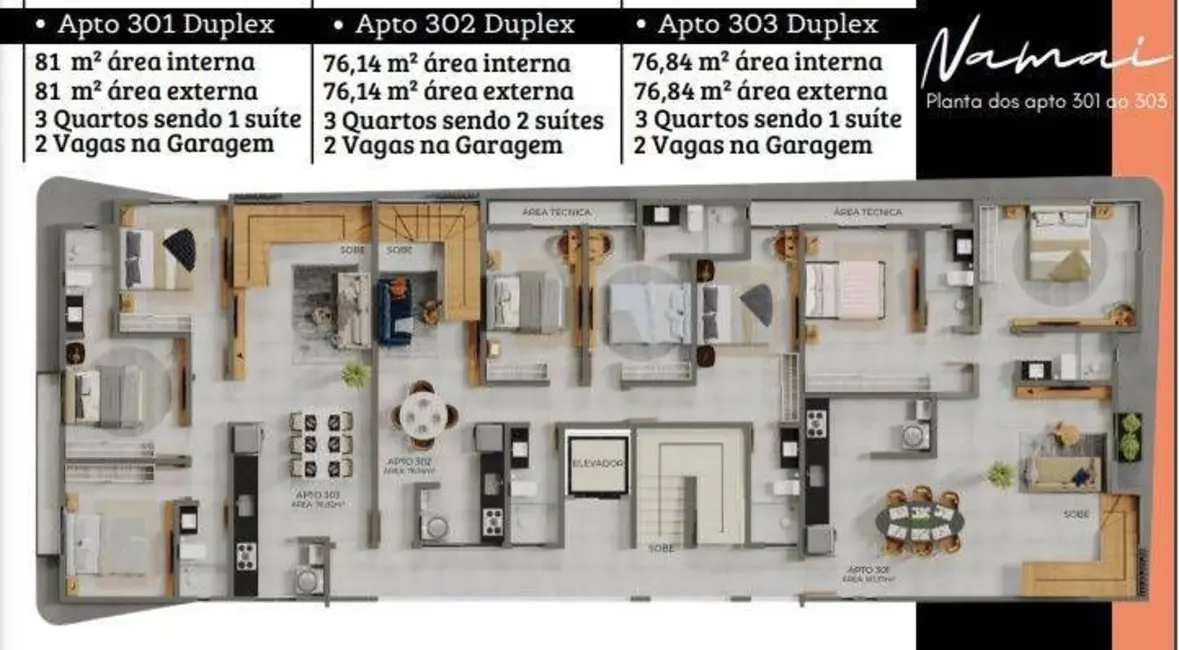 Foto 7 de Apartamento com 3 quartos à venda, 77m2 em Altiplano Cabo Branco, Joao Pessoa - PB