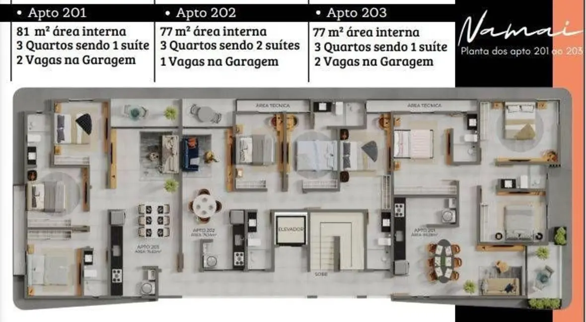 Foto 5 de Apartamento com 3 quartos à venda, 77m2 em Altiplano Cabo Branco, Joao Pessoa - PB
