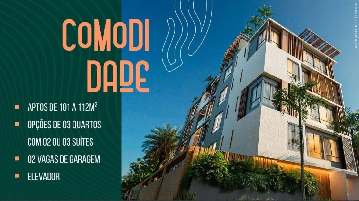 Apartamento com 3 quartos à venda, 101m2 em Camboinha, Cabedelo - PB - imagem 5 Foto 5 de Apartamento com 3 quartos à venda, 101m2 em Camboinha, Cabedelo - PB