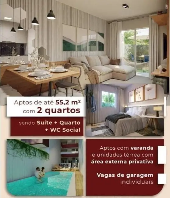 Foto 1 de Apartamento com 2 quartos à venda, 52m2 em Cabedelo - PB