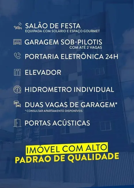 Foto 7 de Apartamento com 2 quartos à venda, 50m2 em João Paulo II, Joao Pessoa - PB