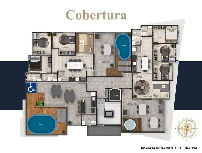 Foto 6 de Apartamento com 2 quartos à venda, 53m2 em Aeroclube, Joao Pessoa - PB