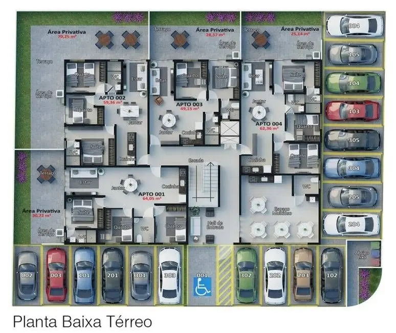 Foto 3 de Apartamento com 2 quartos à venda, 60m2 em Bessa, Joao Pessoa - PB