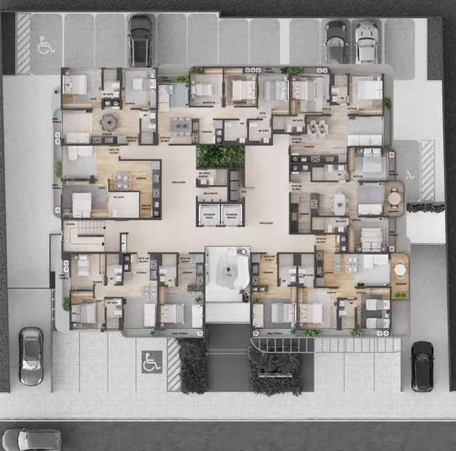 Apartamento com 1 quarto à venda, 46m2 em Camboinha, Cabedelo - PB - imagem 4 Foto 4 de Apartamento com 1 quarto à venda, 46m2 em Camboinha, Cabedelo - PB