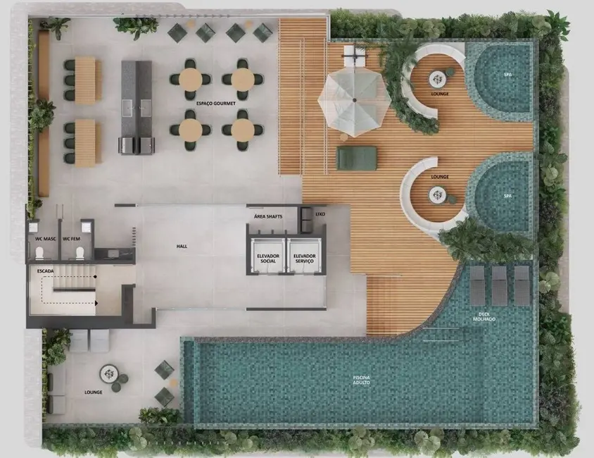 Apartamento com 1 quarto à venda, 46m2 em Camboinha, Cabedelo - PB - imagem 3 Foto 3 de Apartamento com 1 quarto à venda, 46m2 em Camboinha, Cabedelo - PB