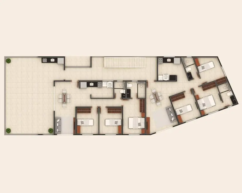 Foto 9 de Apartamento com 1 quarto à venda, 35m2 em Bessa, Joao Pessoa - PB