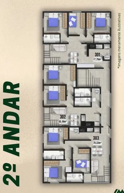 Foto 5 de Apartamento com 2 quartos à venda, 48m2 em Aeroclube, Joao Pessoa - PB