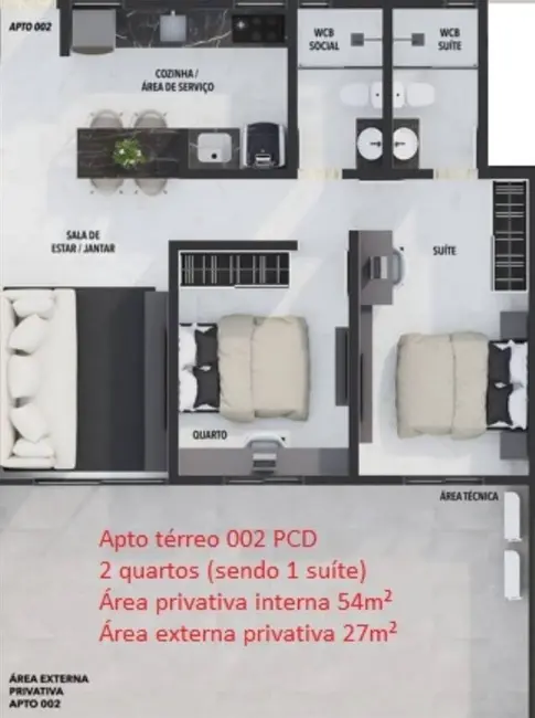 Foto 2 de Apartamento com 2 quartos à venda, 81m2 em Altiplano Cabo Branco, Joao Pessoa - PB