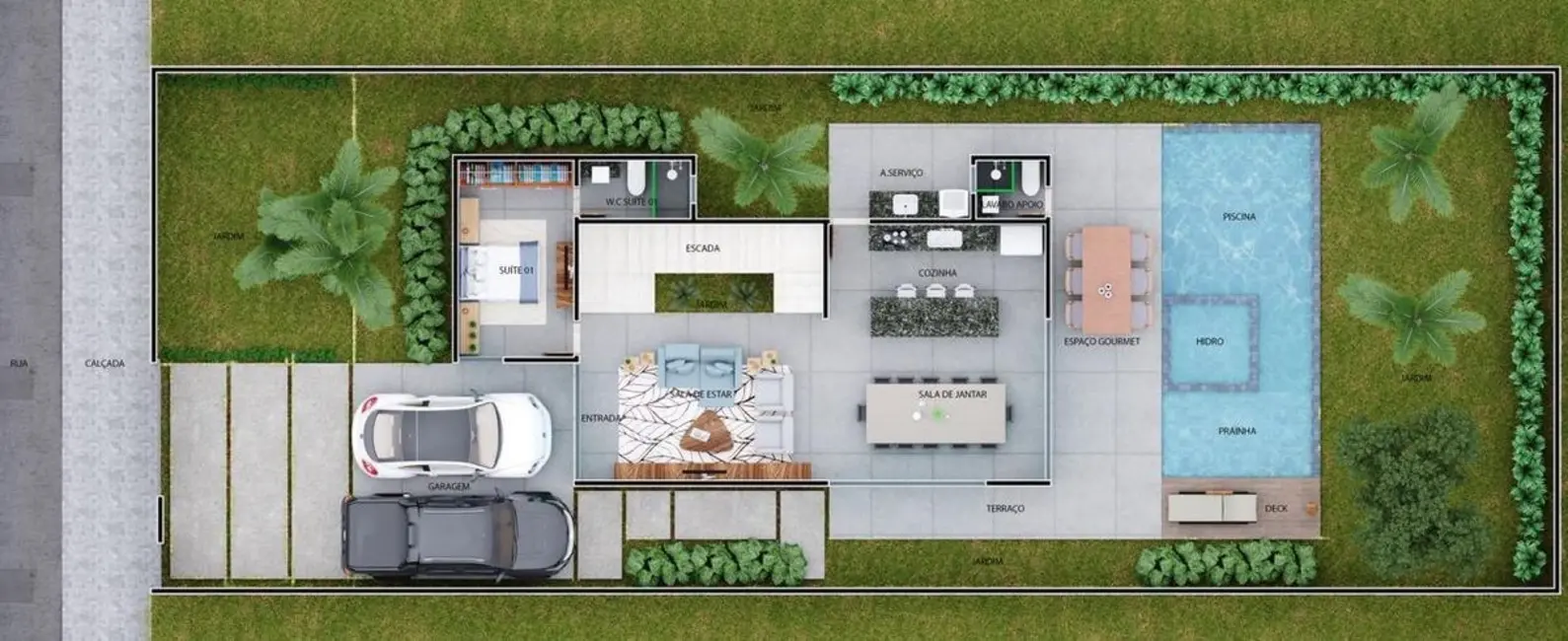 Casa com 4 quartos à venda, 196m2 em Portal do Sol, Joao Pessoa - PB - imagem 3 Foto 3 de Casa com 4 quartos à venda, 196m2 em Portal do Sol, Joao Pessoa - PB