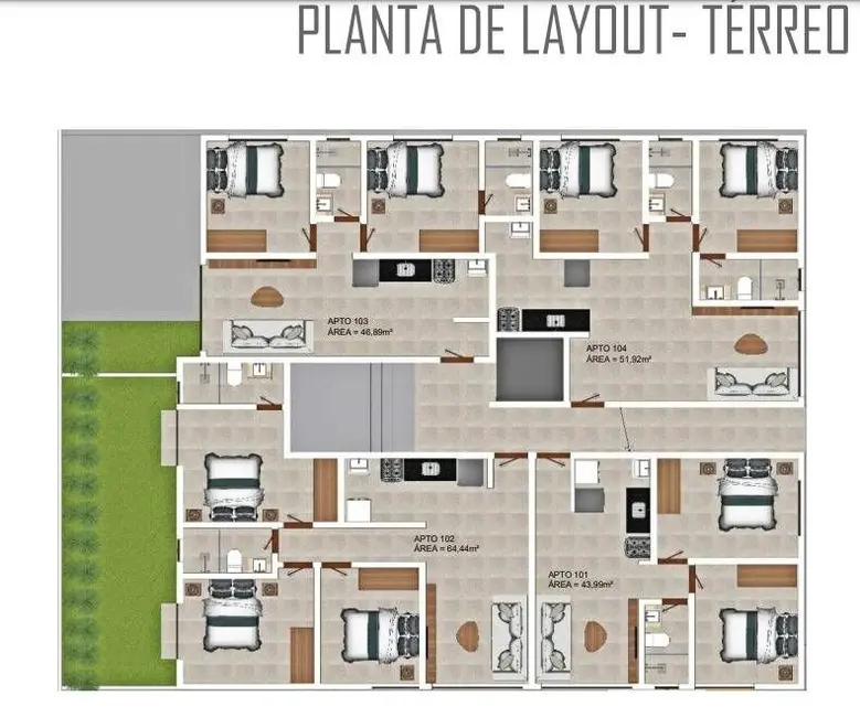 Foto 9 de Apartamento com 2 quartos à venda, 44m2 em Cristo Redentor, Joao Pessoa - PB