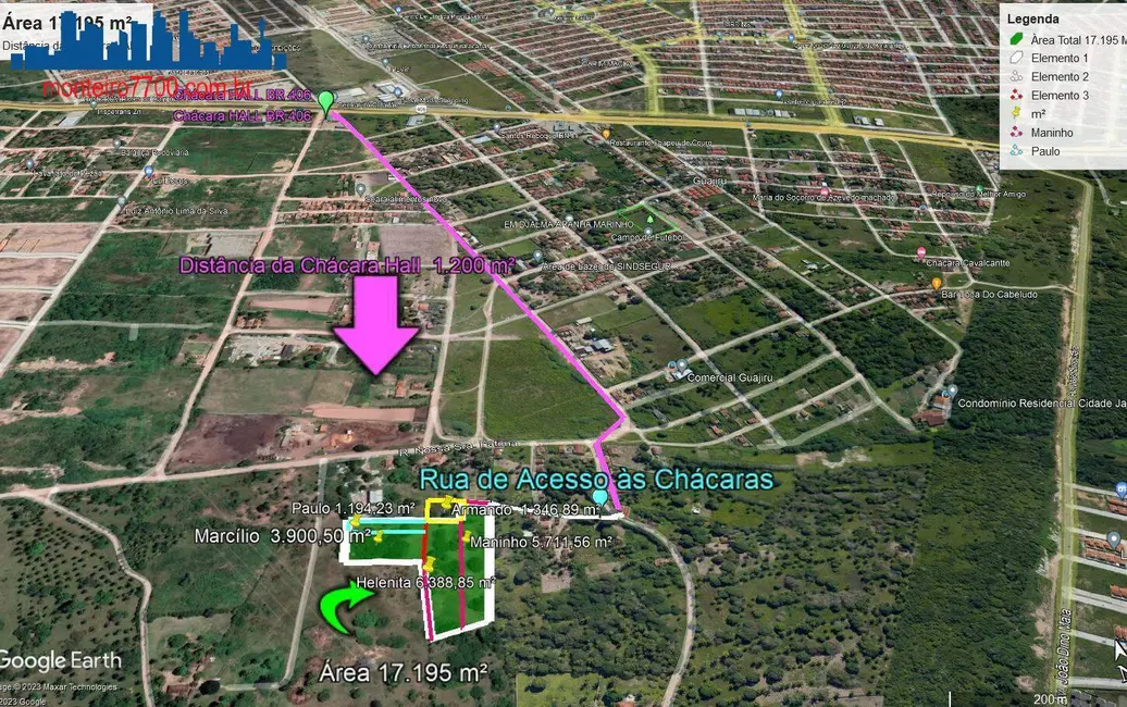 Chácara à venda, 17195m2 em Guajiru, Sao Goncalo Do Amarante - RN - imagem 4 Foto 4 de Chácara à venda, 17195m2 em Guajiru, Sao Goncalo Do Amarante - RN