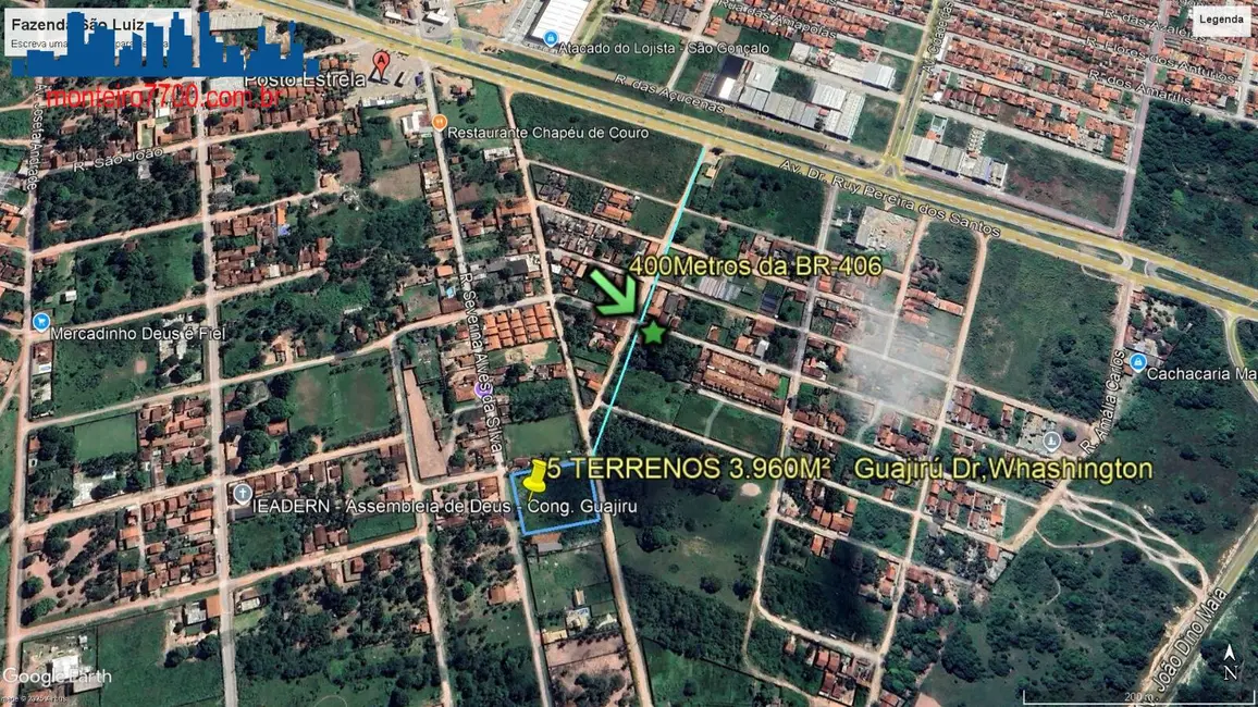 Foto 2 de Terreno / Lote à venda, 3960m2 em Guajiru, Sao Goncalo Do Amarante - RN